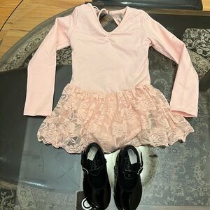 Tap outfit. Dress and shoes. Size 3T.